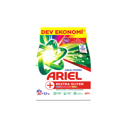 ARİEL 5,5 KG OXI AQUA PUDRA DETERJAN RENKLİLER