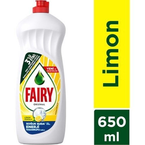 FAİRY BULAŞIK DETERJANI 650ML LİMON.