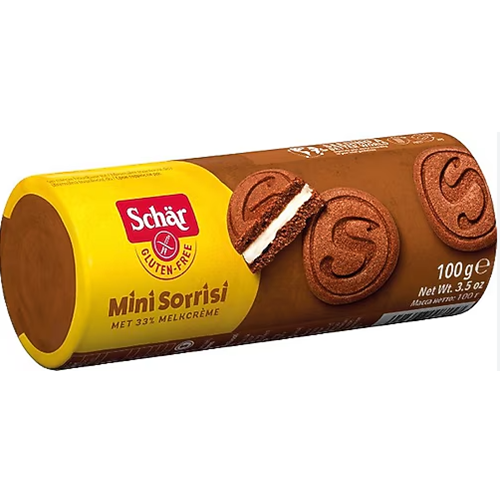 SCHAR Mini Sorrisini 100g Kaymaklı Çikolatalı Bisküvi