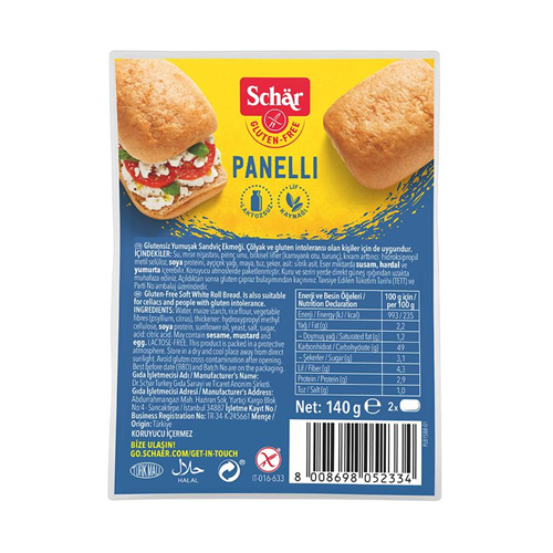 Schar Panelli Sandviç Ekmek 140 Gr
