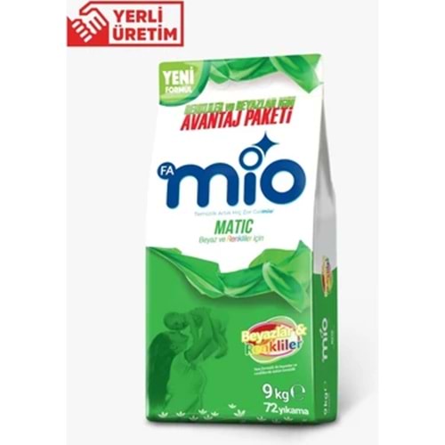 MİO MATİK 9KG RENKLİ VE BEYAZLAR İÇİN