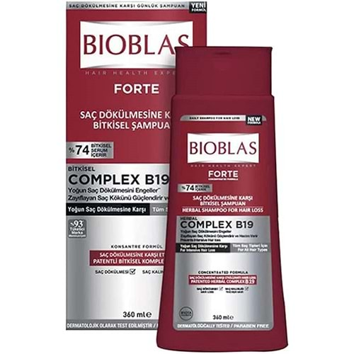 BIOBLAS 360ML FORTE YOĞUN DÖKÜLME ŞAMPUANI