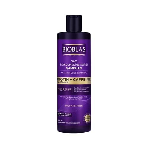 BIOBLAS 400ML ŞAMPUAN BİOTİN KAFEİN SAÇ DÖKÜLMESİNE KARŞI