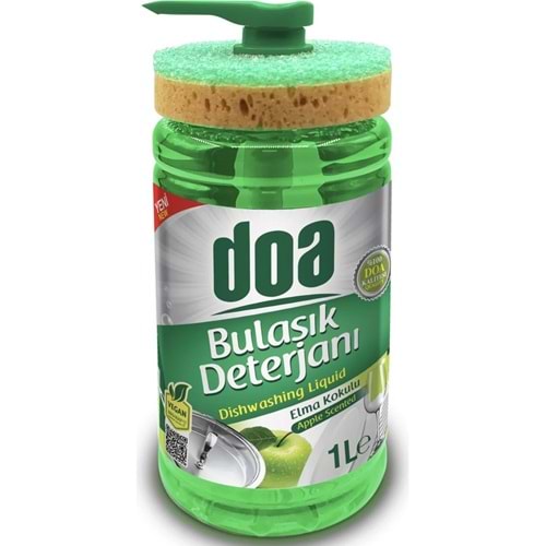DOA BULAŞIK DETERJANI 1000 ML ELMA SÜNGERLİ