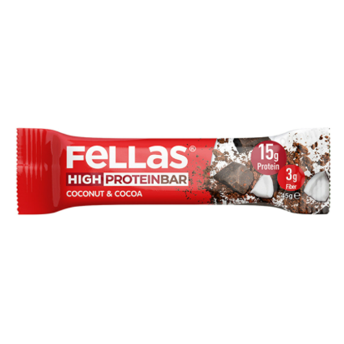 Fellas Yüksek Protein Bar - Hindistan Cevizi ve Kakao (45 g)