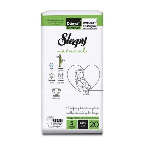 SLEEPY JUMBO NO:5 JUNİOR 20 Lİ ÇOCUK BEZİ