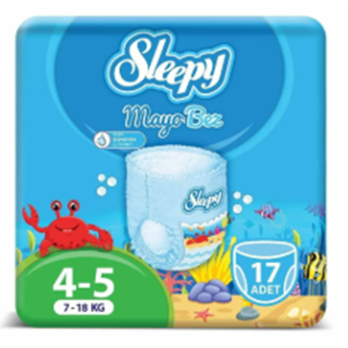 SLEEPY MAYO KÜLOT BEZ 4-5 NUMARA 17 Lİ