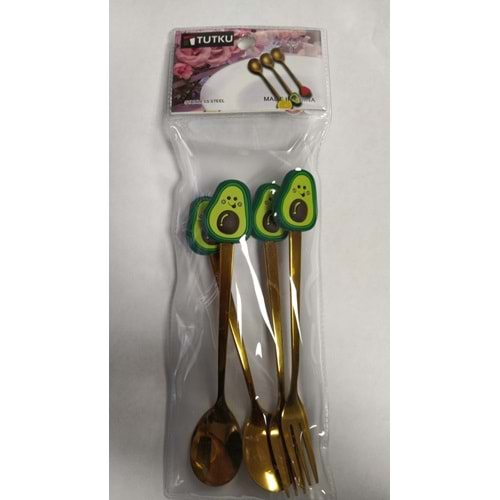 METAL DEKORATİF KAŞIK ÇATAL 0298