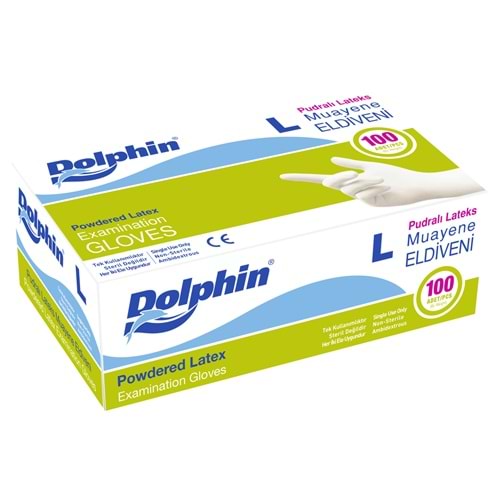 LATEX ELDİVEN BÜYÜK 100 LÜ DOLPHİN.