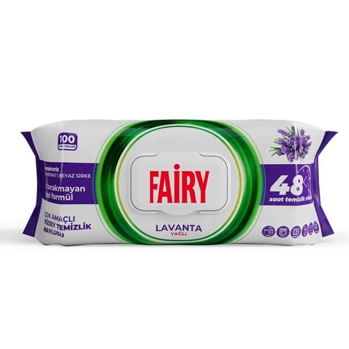 FAİRY YÜZEY TEMİZLİK HAVLUSU LAVANTA 100 LÜ