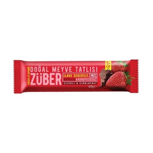ZÜBER ÇİLEKLİ ÇİKOLATALI 40GR