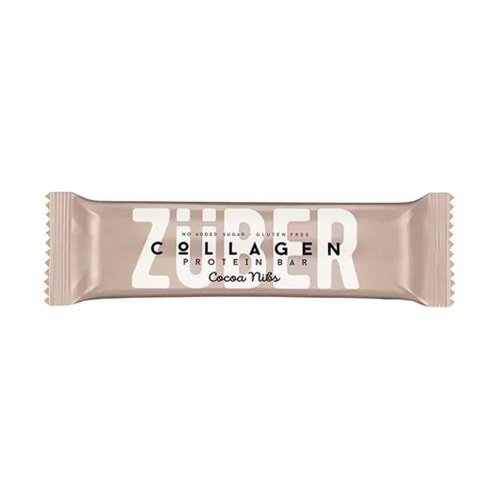 ZÜBER KOLAJEN PROTEIN BAR KAKAO ÇEKİRDEKLİ 35GR