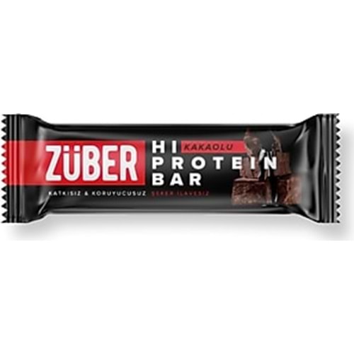 ZÜBER PROTEİN BAR KAKAOLU 45 GR
