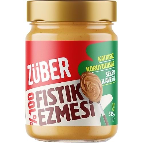 ZÜBER FISTIK EZMESİ 315 GR %100