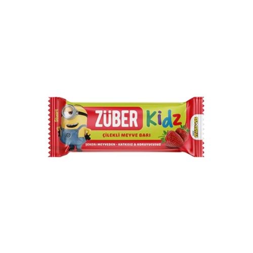 ZÜBER KIDS MEYVE BAR ÇİLEKLİ 25GR