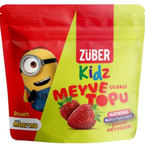 ZÜBER KIDZ ÇİLEKLİ MEYVE TOPU 42 GR