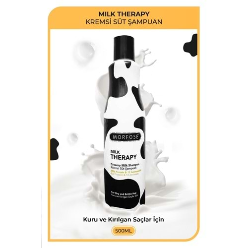 MORFOSE MİLK THERAPY ŞAMPUAN 500 ML kuru ve kırılgan saçlar