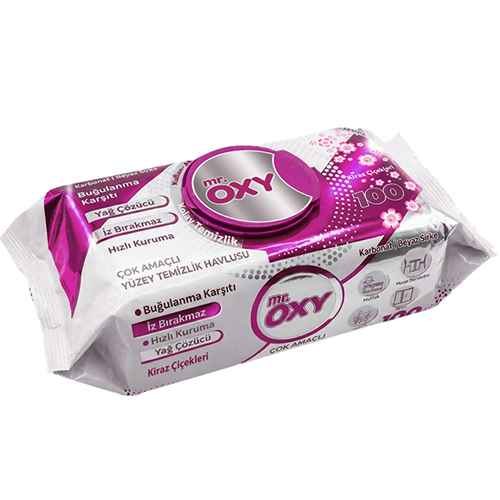 Mr.Oxy Yüzey Temizlik Havlusu Kiraz Çiçekleri 100 lü