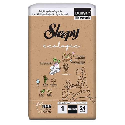 SLEEPY Hijyenik Peed Ekolojik Süper Ekonomik NORMAL 24 LÜ