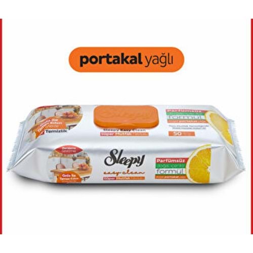 SLEEPY MUTFAK HAVLUSU PORTAKAL 50 Lİ