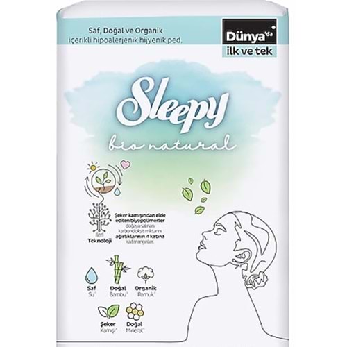 SLEEPY BİO NATUREL SÜPER EKO GECE 16 KADIN PEDİ