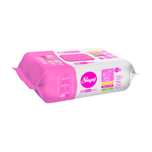Sleepy Kişisel Bakım Havlusu Floral 100 lü