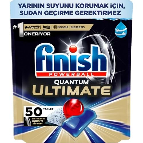 FİNİSH QUANTUM MAX ULTİMATE PLUS 50 LI BULAŞIK MAKİNE TABLETİ LİMON