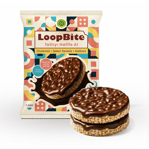 LOOP BITE ÇİKOLATALI BASMATİ PİRİNÇ PATLAĞI 36GR