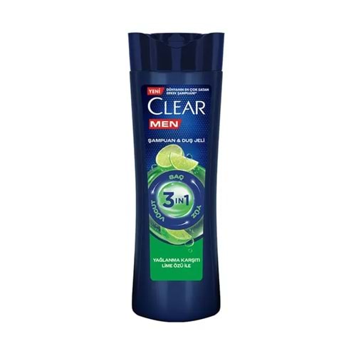 CLEAR MEN 350ML 3/1 LİMON ÖZLÜ ŞAMPUAN