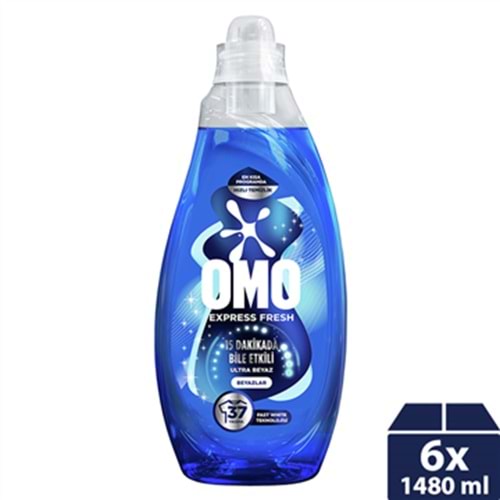 OMO SIVI DETERJAN EXPRES 1480ML BEYAZLAR 37 YIKAMA