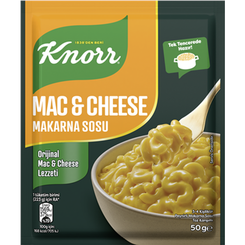 KNORR MAKARNA SOSU Mac& Chees 50 GR