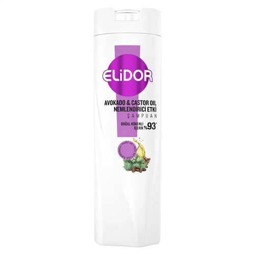 Elidor 400ml DOĞA avokado ve Castor Yağı Nemlendirici Etki Şampuan