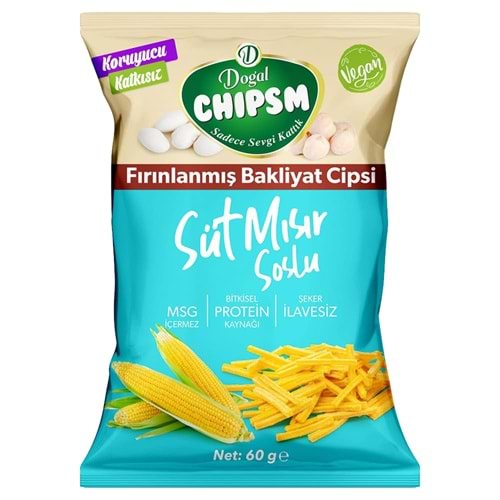 DOĞAL CİPS SÜT MISIR SOSLU 60 GR