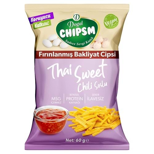 DOĞAL CİPS THAİ SWEET CHILI SOSLU 60 GR
