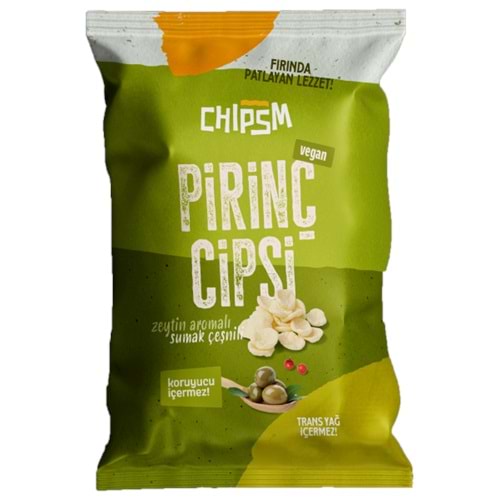DOĞAL PİRİNÇ CİPSİ SUMAK ÇEŞNİLİ 65 GR