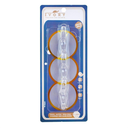 IVORY AKRİLİK YAPIŞKANLI ASKI 3 LÜ.