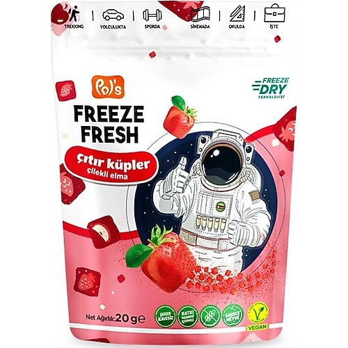 POLS FREEZE ÇİTİR KÜP(ÇİLEK-ELMA) 20GR