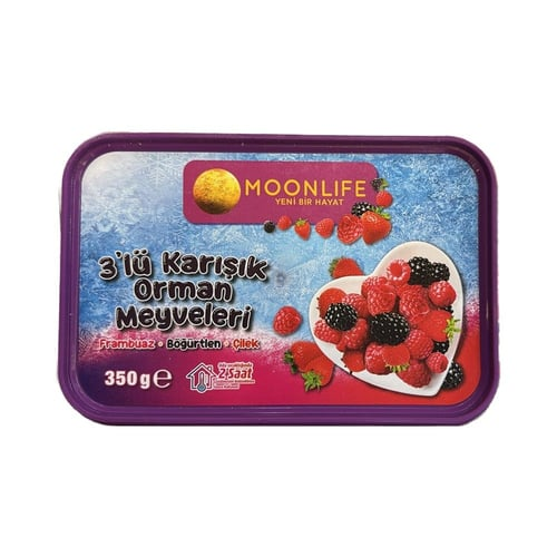 MOONLIFE DONUK 3 KARIŞIK ORMAN MEYVELERİ 350 GR X 18