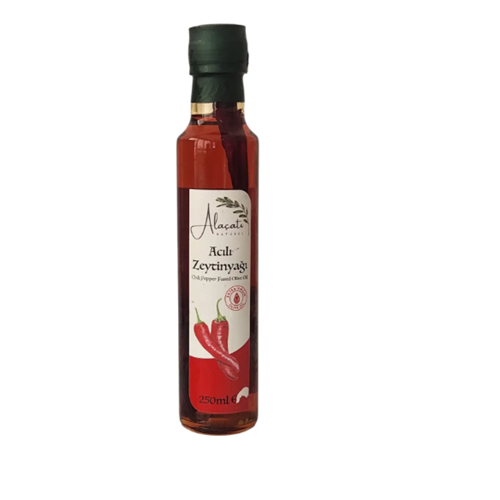 ALAÇATI NATUREL ACI BIBERLI ZEYTINYAĞI 250 ML