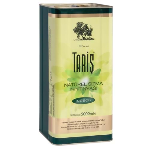 TARİŞ SIZMA ZEYTİNYAĞI 5 LT İNCECİK ASİT %0,03
