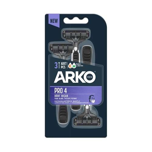 ARKO MEN TIRAŞ BIÇAĞI 4 PRO 3 LÜ