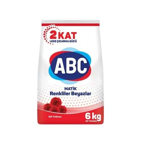 ABC MATİK BEYAZ VE RENKLİLER 6 KG