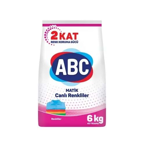 ABC MATİK CANLI RENKLER 6 KG
