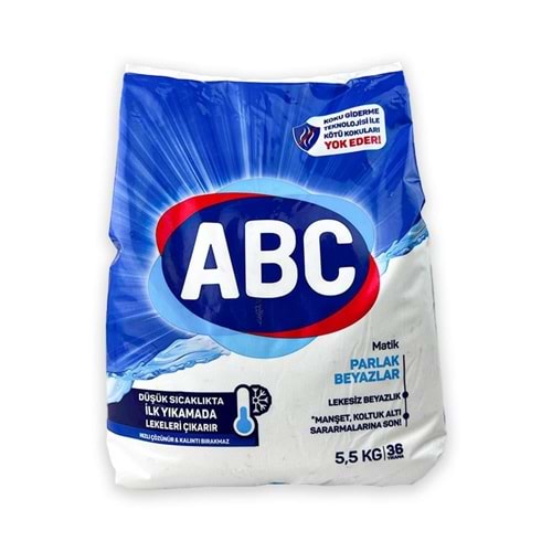 ABC MATİK PARLAK BEYAZLAR 5,5 KG