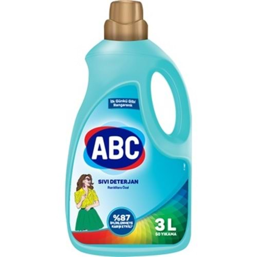 ABC SIVI DETERJAN RENKLİ 3000 ml