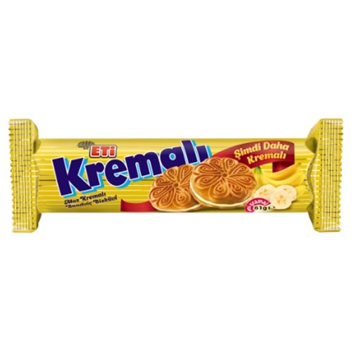 ETİ KREMALI BİSKÜVİ MUZLU 61 GR