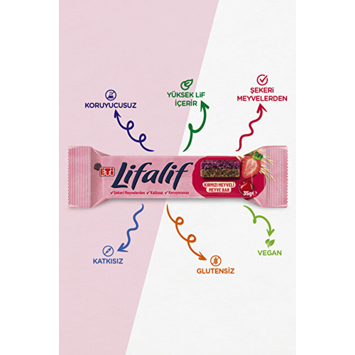 ETİ LİFALİF BAR KIRMIZI MEYVELİ 35GR*16