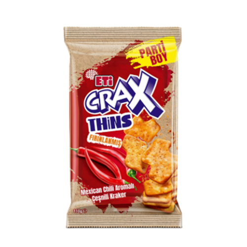 ETİ CRAX THİNS MEKSİKAN CLILI KREMALI 110 GR