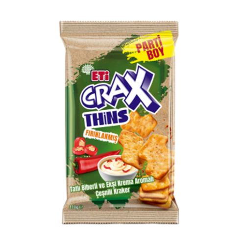 ETİ CRAX THİNS TATLI BİBER EKŞİ KREMALI 110 GR