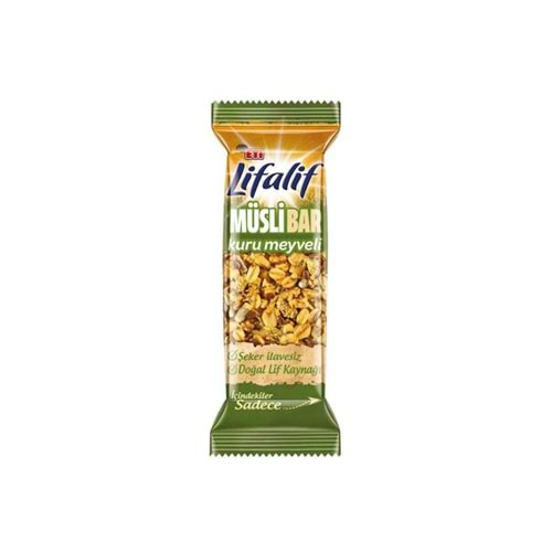 ETİ LİFALİF BAR KURU MEYVELİ ŞEKERSİZ 35 GR